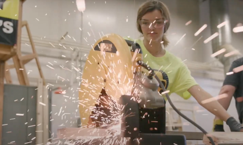 welder girl