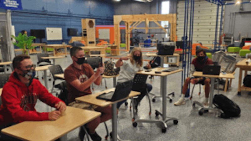 Students in a classroom ready to compete