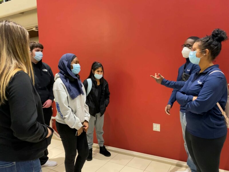 Butler Tech Student Ambassadors leading a tour