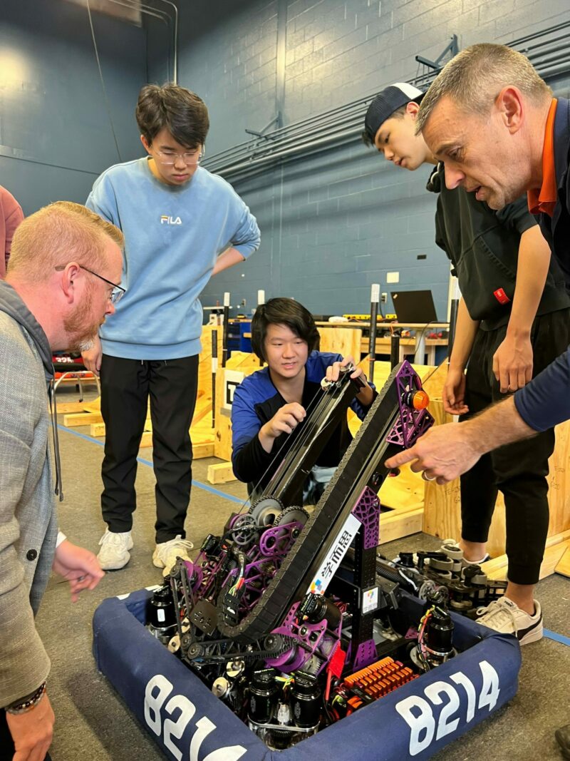 Respawn Robotics team with Cyber Unicorn