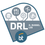 A logo for D. Russel Lee featuring icons of welding, dining, gears, hairstyling, and a gavel above the initials "DRL" and "D. Russel Lee." The BT logo appears at the bottom—perfect for promoting Open House events for grades 9, 10, and 11.