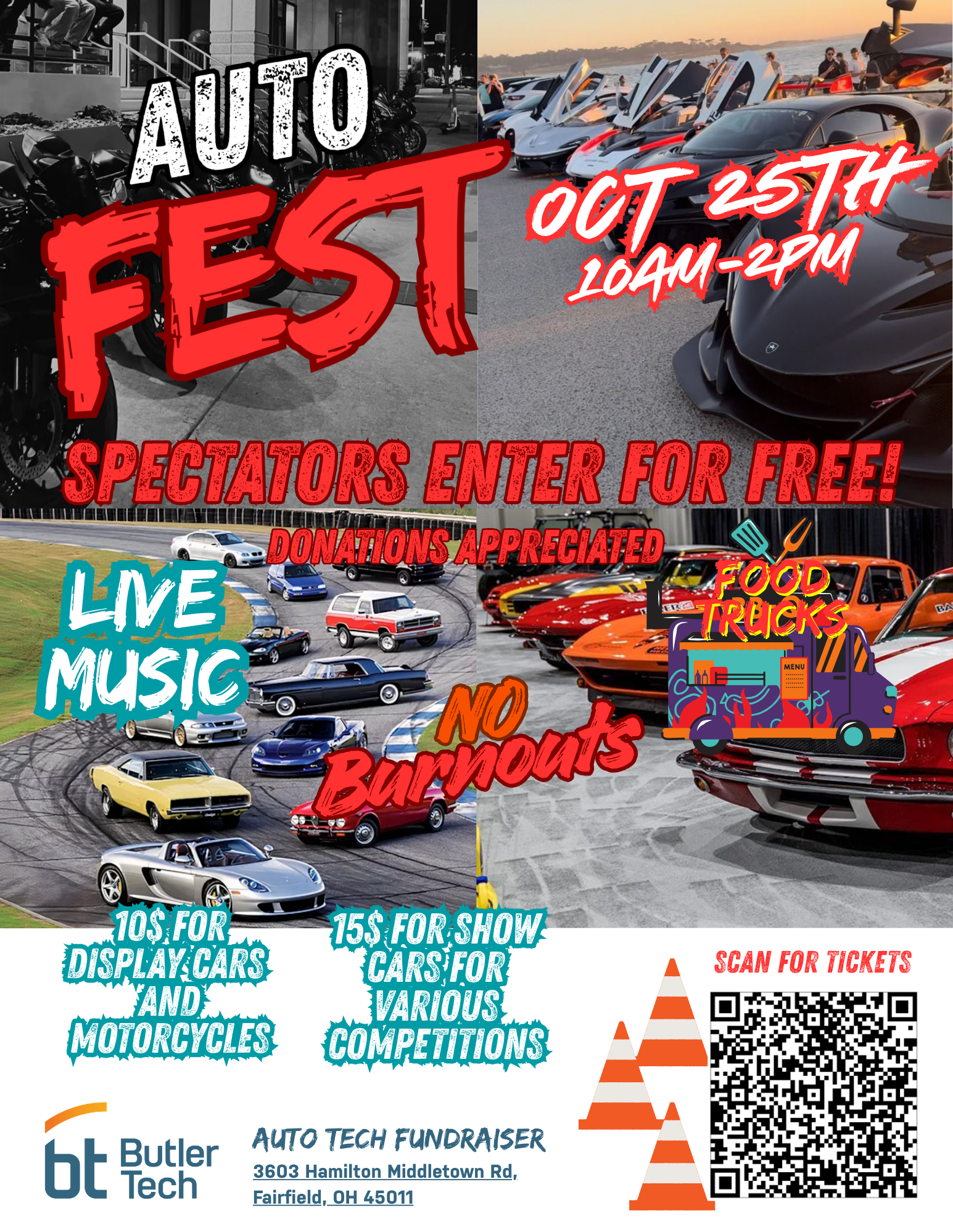 Butler Tech Oct. 26 Autofest information flyer